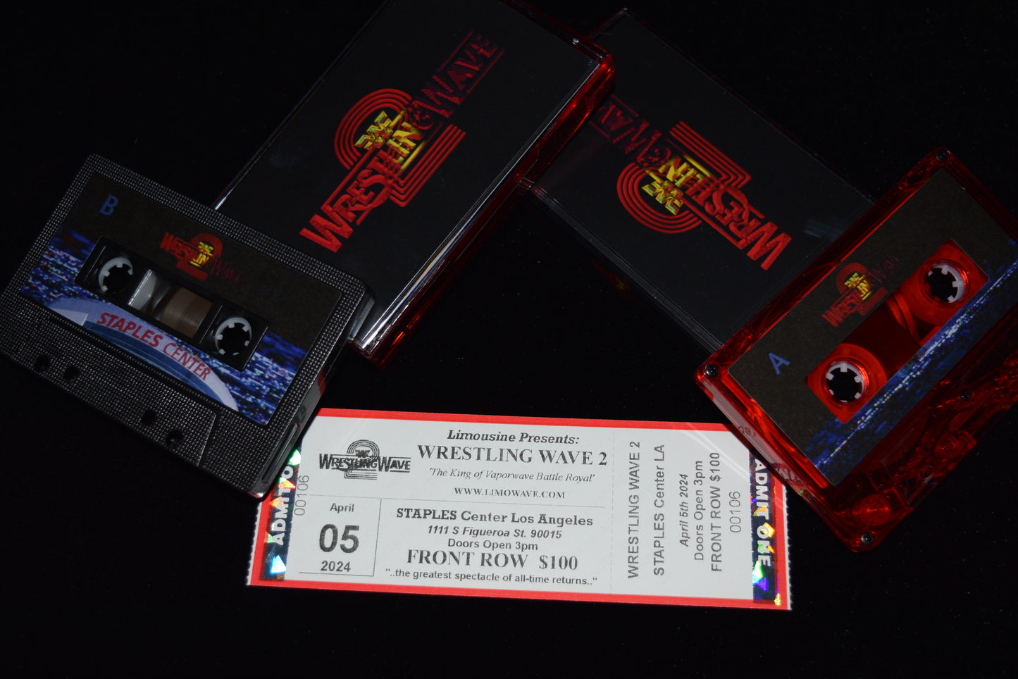 Wrestling Wave 2 Limited Blood Red Crimson Mask Edition Cassette