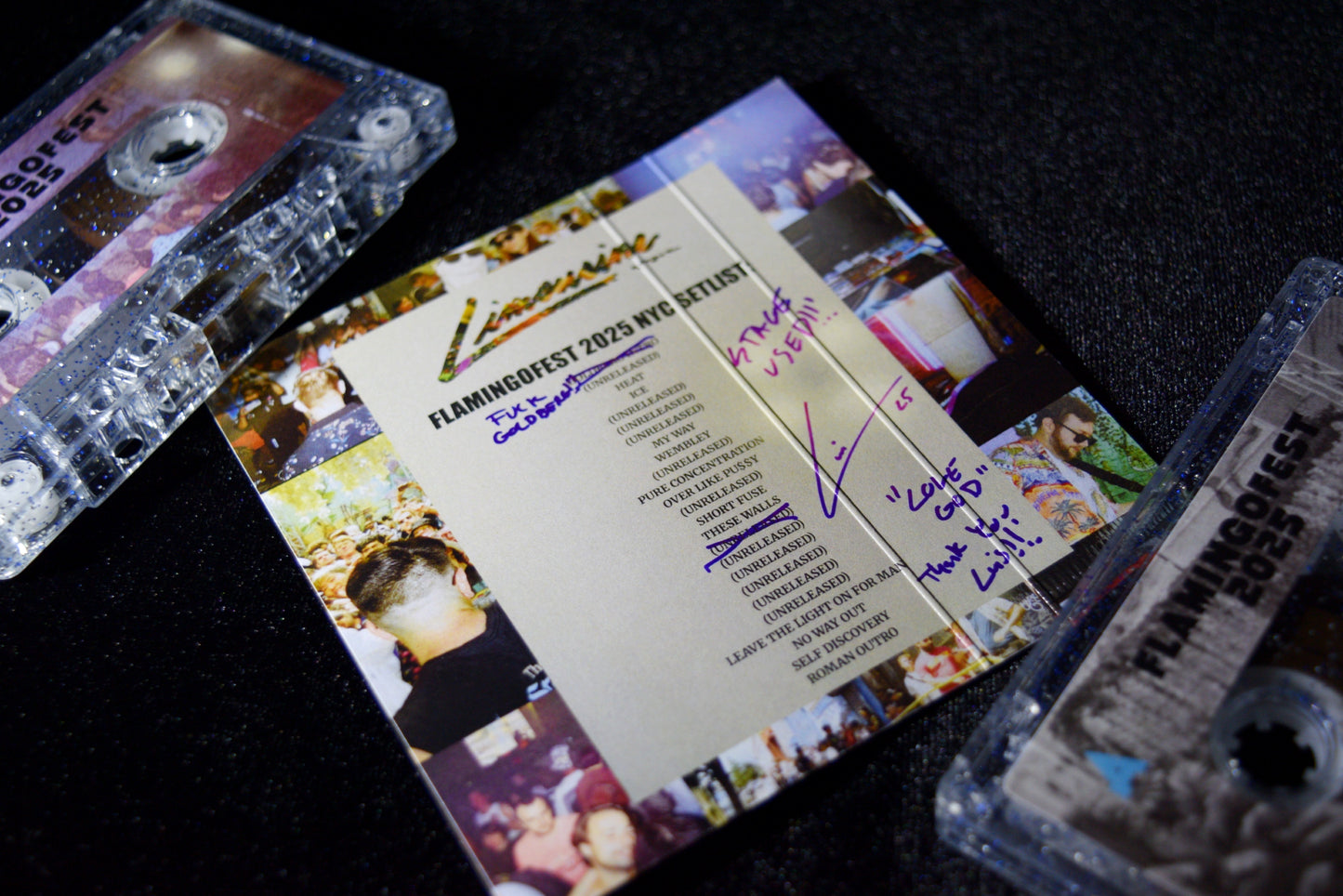 Wrestling Wave Live at FlamingoFest 2025 Limited Silver & Blue Glitter 'Shimmer Pyro' Edition Cassette